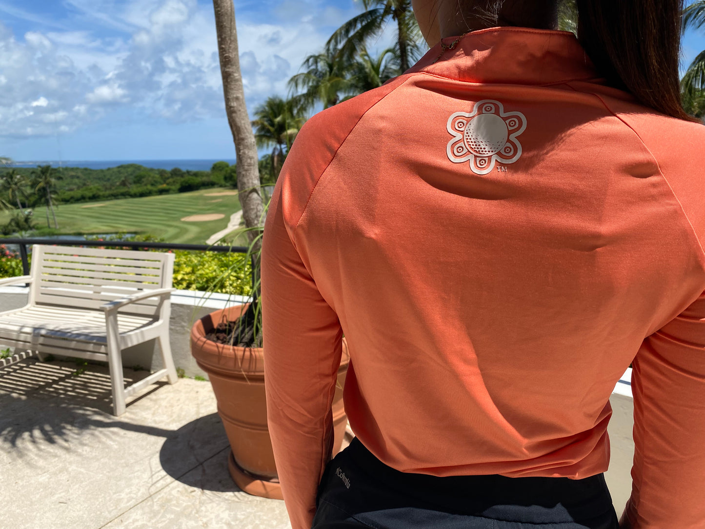 Taino Golf Women's Long Sleeve Coral